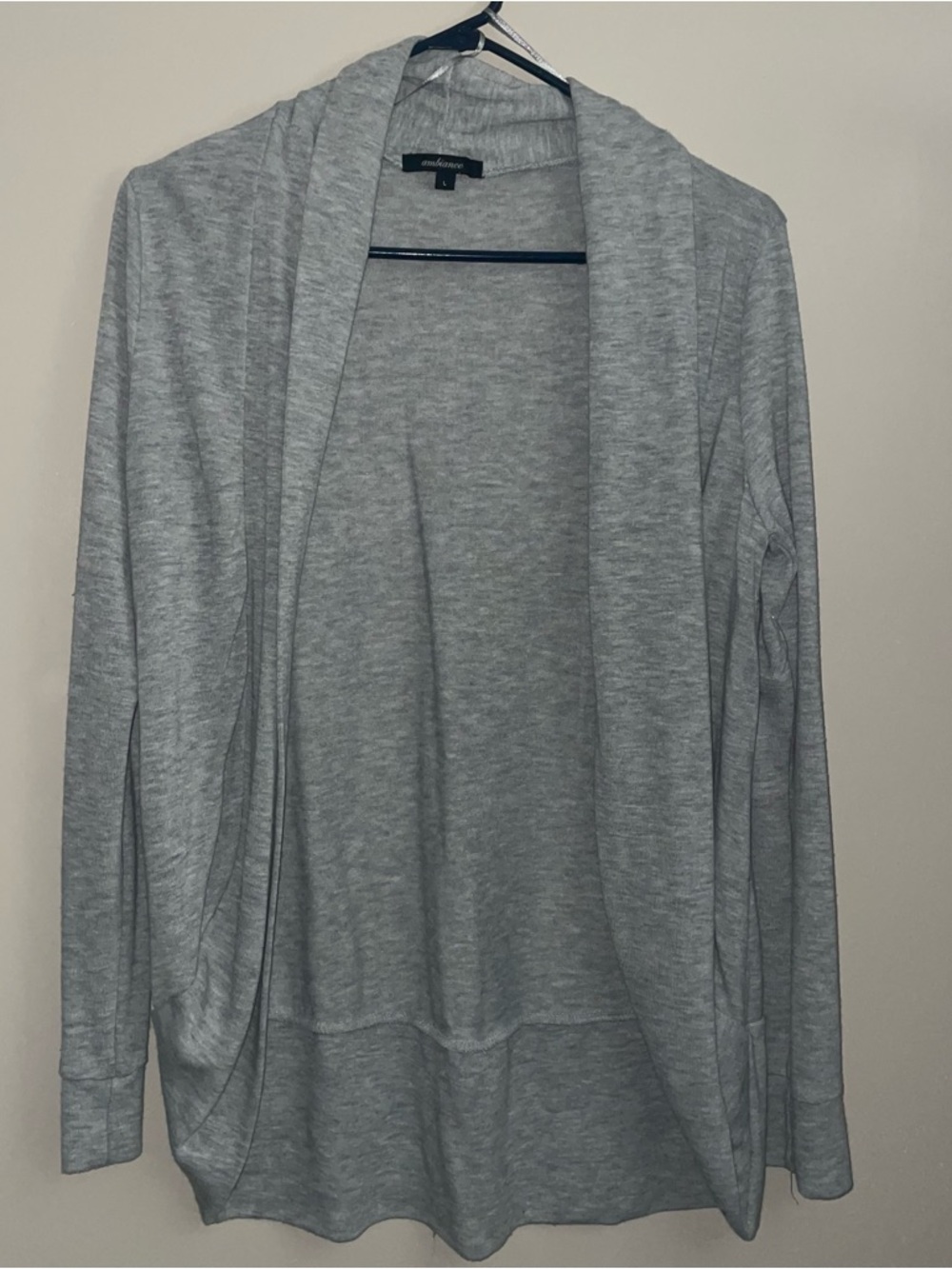 Light Gray Open Cardigan